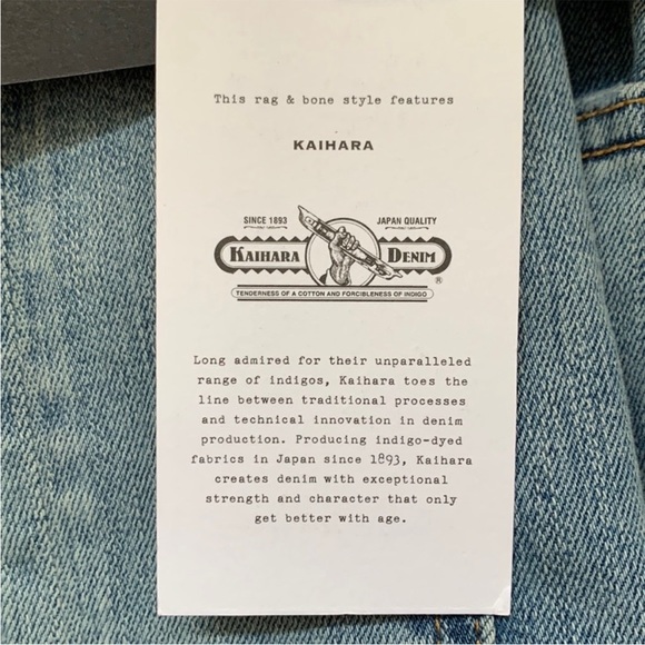 NWT rag & bone Cate Mid-Rise Skinny Thunderbird
Slim Fit Ankle Acid Indigo Jeans - Picture 11 of 16